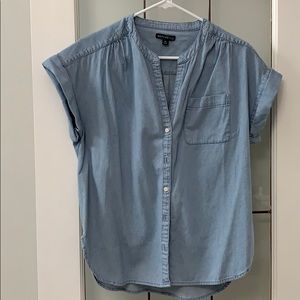 J Crew button up short sleeve top